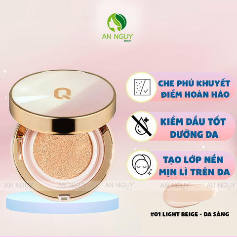 Phấn Nước Glamrr Q Long Wear DD Cushion SPF50+/PA+++ Kiềm Dầu Dưỡng Da 13gr