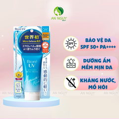 Kem Chống Nắng Bioré UV Aqua Rich Watery Essence SPF50+ PA++++  Có Màng Mước Dưỡng Ẩm Dành Cho Mọi Loại Da 50gr