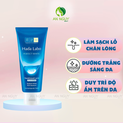 Kem Rửa Mặt Hada Labo Perfect White Tranexamic Acid Cleanser Sạch Sâu, Dưỡng Sáng Da 80gr