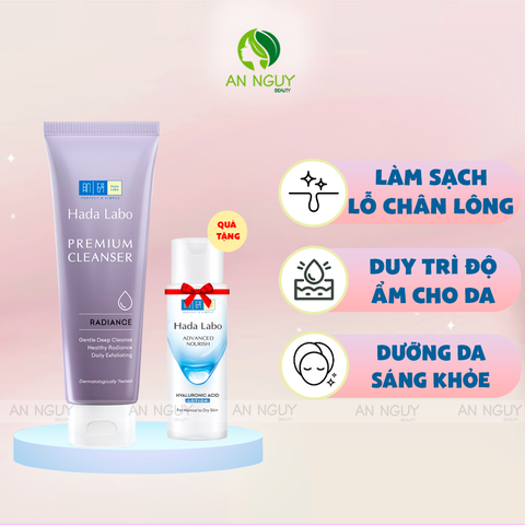 Sữa Rửa Mặt Hada Labo Premium Cleanser 100gr (Tặng Kèm Quà)