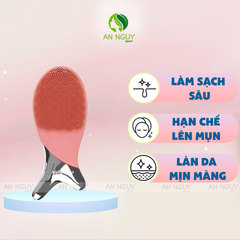 Máy Rửa Mặt WellDerma Cleansing Fish RV (CAM)