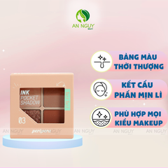 Bảng Màu Mắt 4 Ô Peripera Ink Pocket Shadow Palette 8gr #03. Brown Filter 360