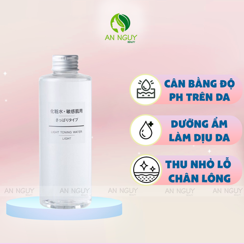 Nước Hoa Hồng MUJI Toning Water Dưỡng Ẩm, Mềm Mịn Da 200ml