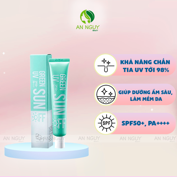 Kem Chống Nắng BOM Green UV Sun Off  SPF50+ PA++++ 50ml