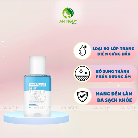 Nước Tẩy Trang Mắt Và Môi Maybelline Make Up Remover Eye, Lip Làm Sạch Makeup (Mẫu Mới)