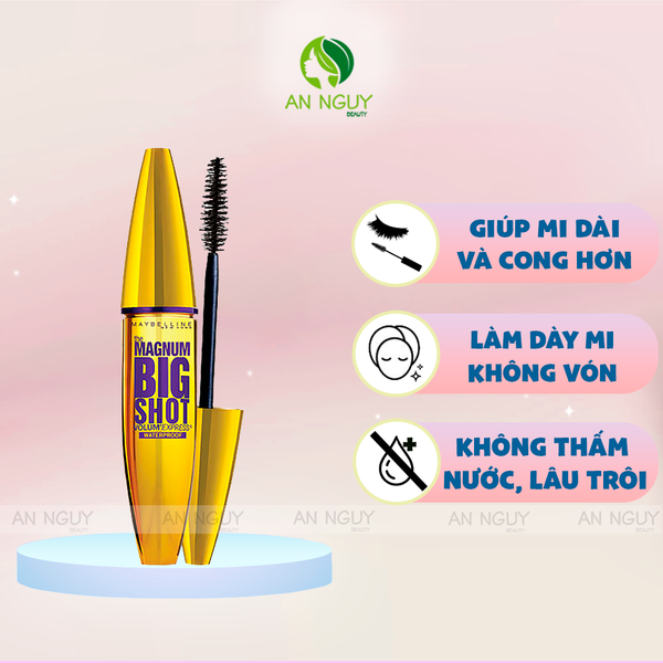 Mascara Maybelline The Magnum Big Shot Mascara Làm Dày Mi Cực Đại Không Lem 10ml