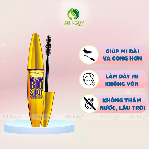 Mascara Maybelline The Magnum Big Shot Mascara Làm Dày Mi Cực Đại Không Lem 10ml