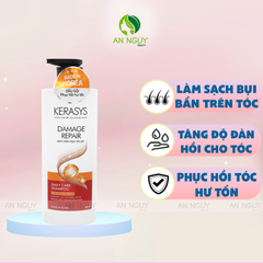Dầu Gội Kerasys Daily Care Shampoo Damage Repair Phục Hồi Hư Tổn 600ml