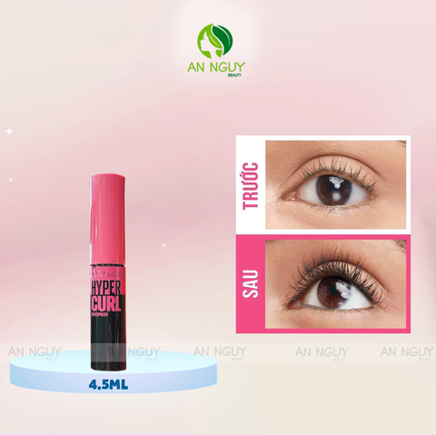 Mascara Maybelline Hyper Curl Waterproof Giúp Cong Mi 100°