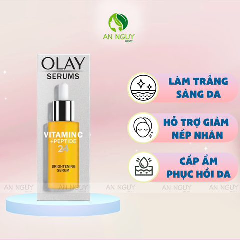 Tinh Chất Olay Vitamin C+ Peptide 24 Dưỡng Trắng Da 40ml