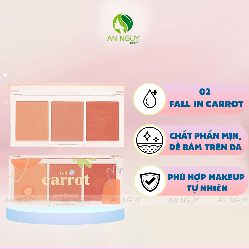 Bảng Phấn Má 3 Ô Peripera All Take Mood Cheek Palette 11.4gr