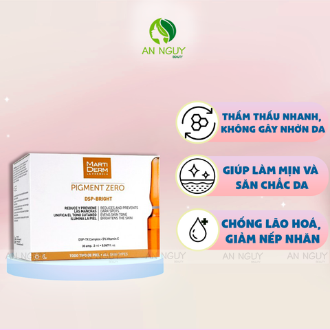 Tinh Chất Martiderm Pigment Zero DSP Bright Dưỡng Sáng Đều Màu Da, Giảm Đốm Sắc Tố 30x2ml