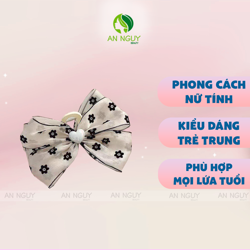 Cào Tóc Đính Tim (Đen/Trắng)