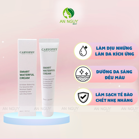 Kem Dưỡng Caryophy Smart Waterful Cream Cấp Nước và Phục Hồi Da Mụn 40ml