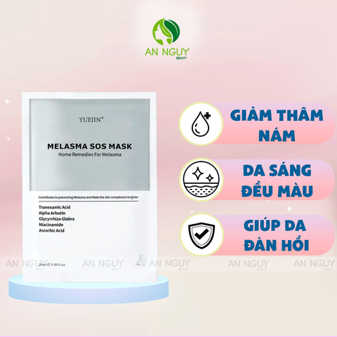 Mặt Nạ Yuejin Melasma Sos Mask Dưỡng Trắng, Mờ Thâm Nám 25ml