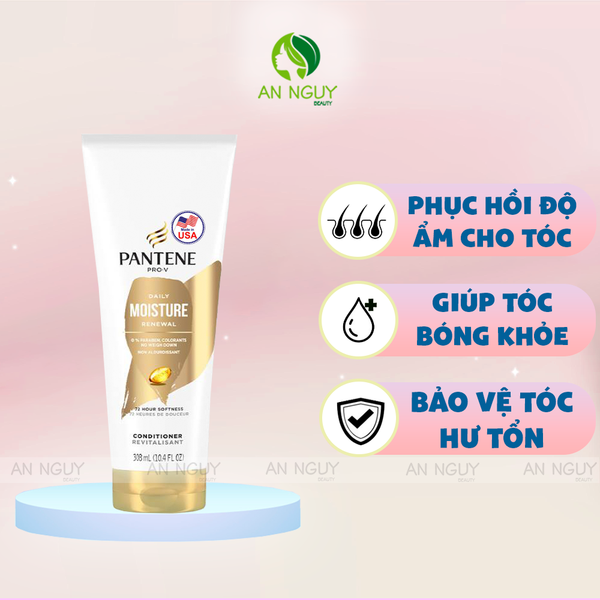 Dầu Xả Pantene PRO-V Moisture Renewal Conditioner 308ml (Hàng Mỹ Nhập Khẩu)