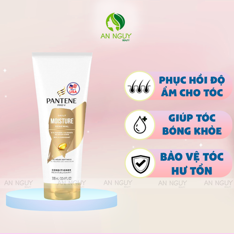 Dầu Xả Pantene PRO-V Moisture Renewal Conditioner 308ml (Hàng Mỹ Nhập Khẩu)