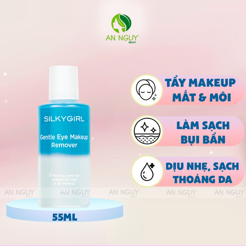 Nước Tẩy Trang Mắt Môi SilkyGirl Gentle Eye & Lip Makeup Remover