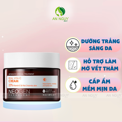 Kem Dưỡng Neogen Real Vita C Cream Giúp Trắng Da Giảm Thâm 50ml