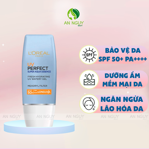 Kem Chống Nắng L'Oreal Paris Skincare UV Perfect Aqua Essence Dưỡng Ẩm 30ml