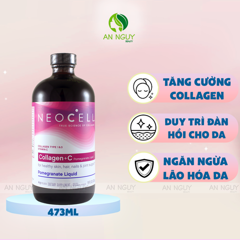 Nước Uống Bổ Sung NeoCell Collagen + C Pomegranate Liquid 473ml