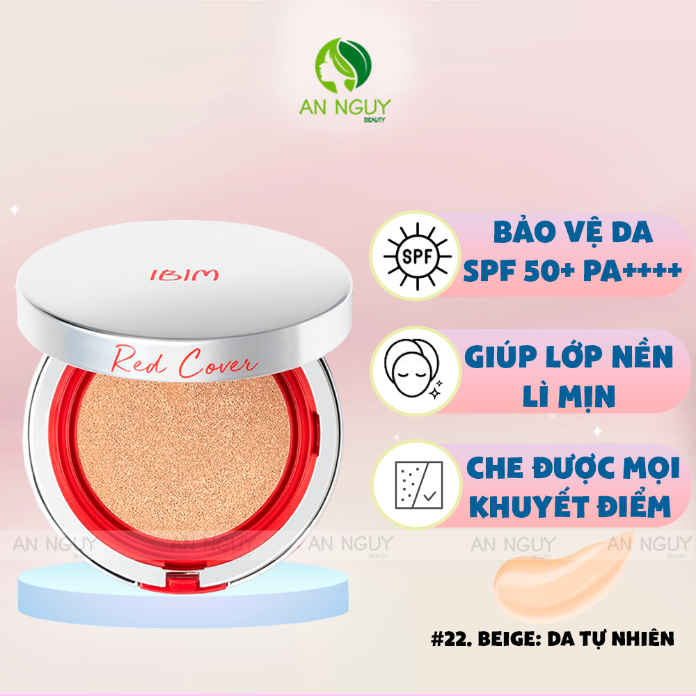 Phấn Nước IBIM Red Cover Calming Cushion SPF50+ PA++++ 10gr