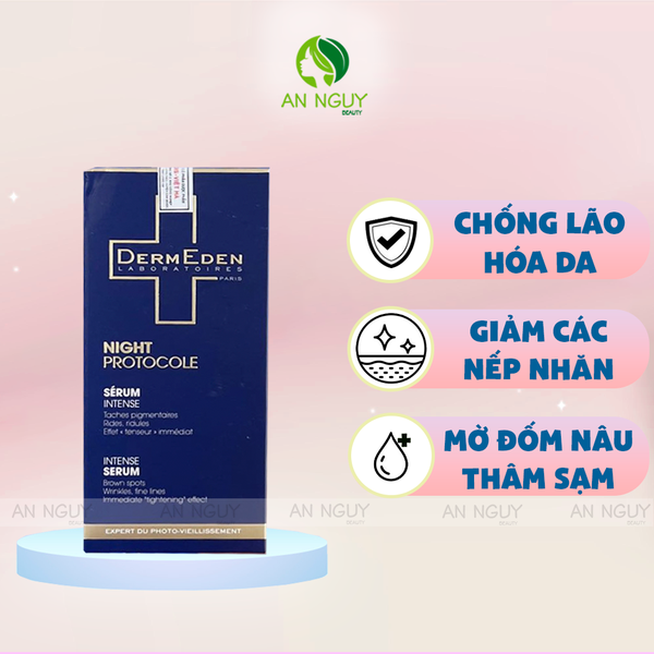Tinh Chất DermEden Night Protocole Intense Serum Chống Lão Hóa Và Sáng Da Ban Đêm 30ml