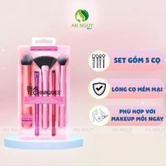 Set 5 Cọ Trang Điểm Chuyên Nghiệp Real Techniques Artist Essentials