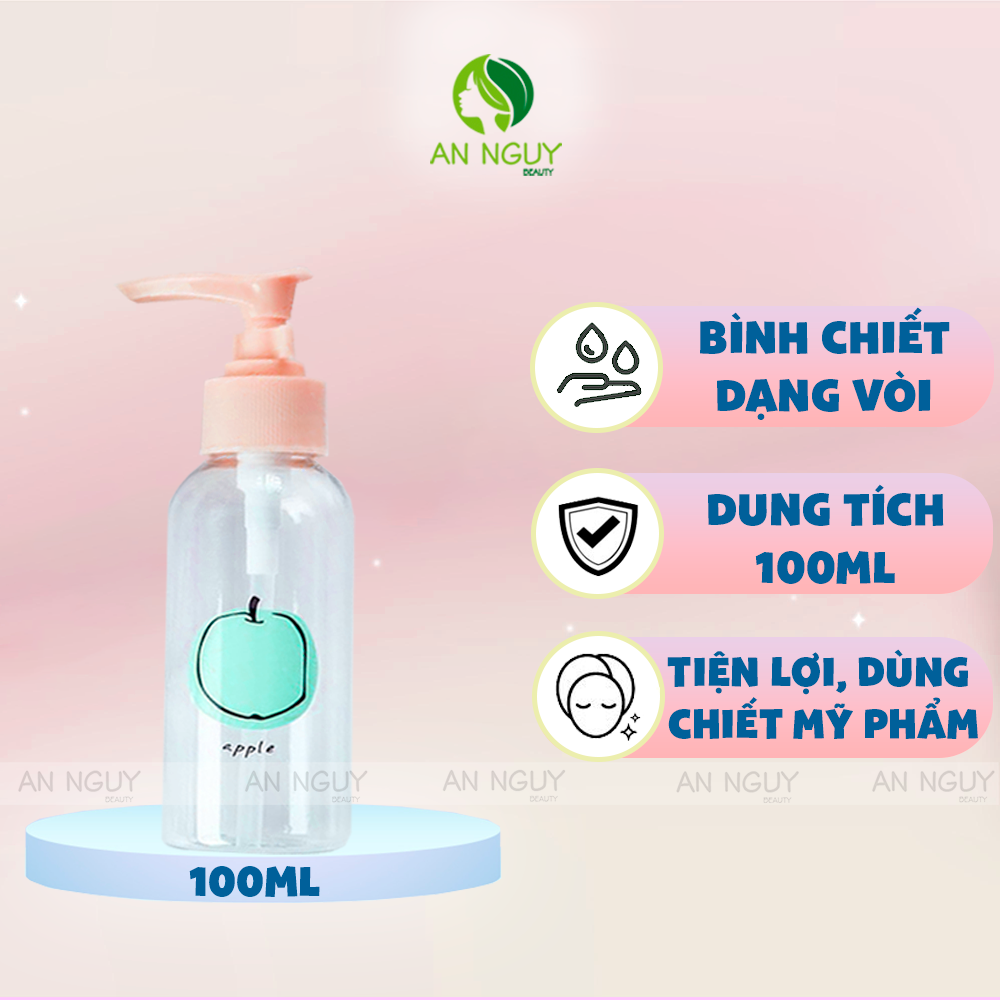 Bình Chiết Mỹ Phẩm Dạng Vòi Tiện Lợi Khi Du Lịch Nhiều Dung Tích