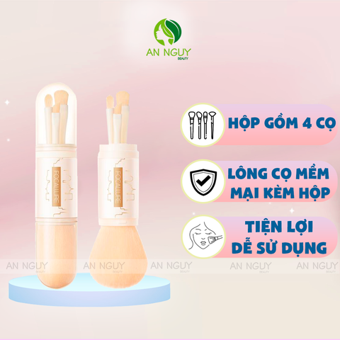 Hộp 4 Cọ Trang Điểm Focallure Makeup Brush BR01 Hai Đầu Chuyên Nghiệp