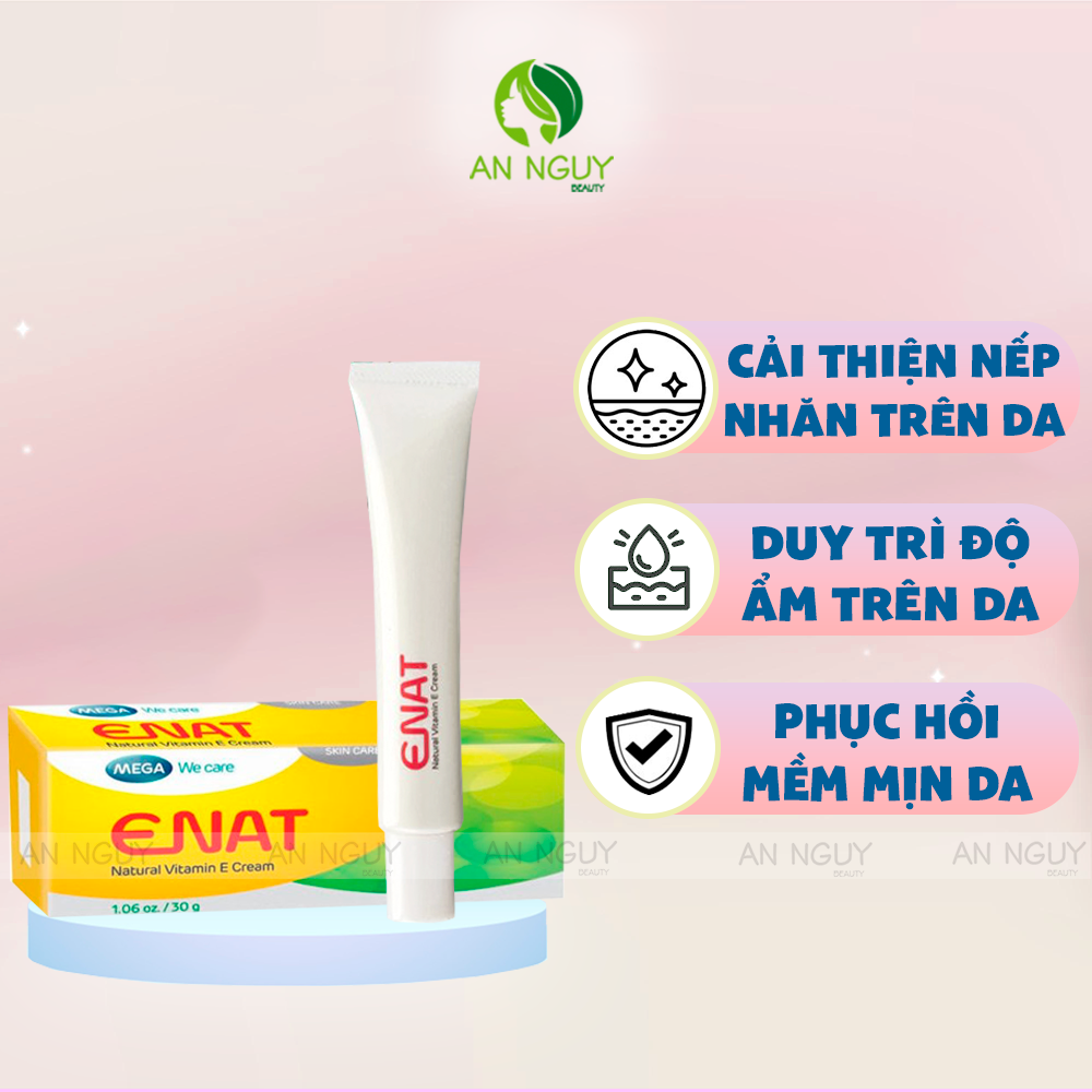 Kem Dưỡng Da Mega ENAT Natural Vitamin E Cream 30grKem Dưỡng Da ENAT Natural Vitamin E Cream