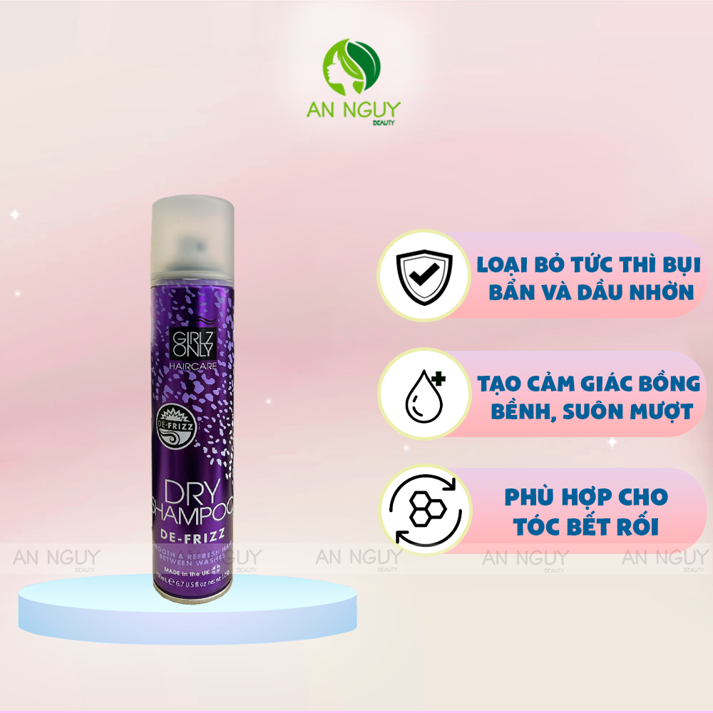 Dầu Gội Khô Girlz Only Dry Shampoo 200ml