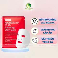 Mặt Nạ By Wishtrend Natural Vitamin 21.5 Enhancing Sheet Mask Làm Sáng Da 23ml