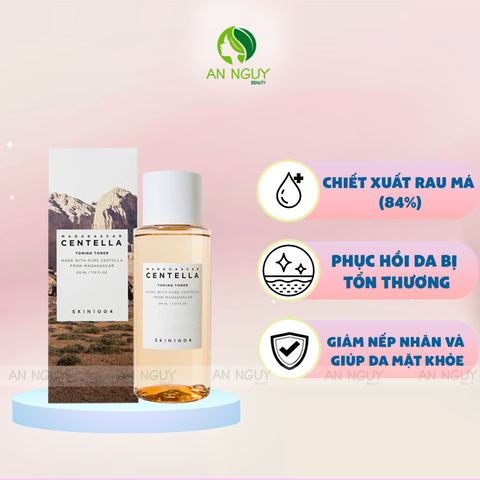 Nước Hoa Hồng Skin1004 Madagascar Centella Toning Toner Chiết Xuất Rau Má Phục Hồi Da