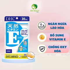 Viên Uống DHC Natural Vitamin E 30 Ngày