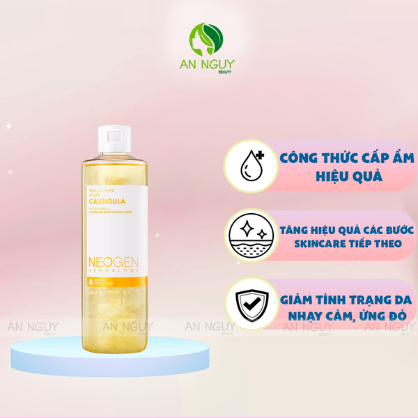 Nước Hoa Hồng Neogen Dermalogy Real Flower Toner Chiết Xuất Hoa Cúc Cấp Ẩm Làm Dịu 300ml