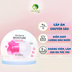 Mặt Nạ BNBG Moisturizing Triple Hyaluronic Acid Vita Derma Moisture Cream Mask Cấp Ẩm Đa Tầng 30ml