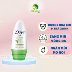 Lăn Khử Mùi Dove Ngăn Mồ Hôi, Khử Mùi Cơ Thể Hiệu Quả 40ml