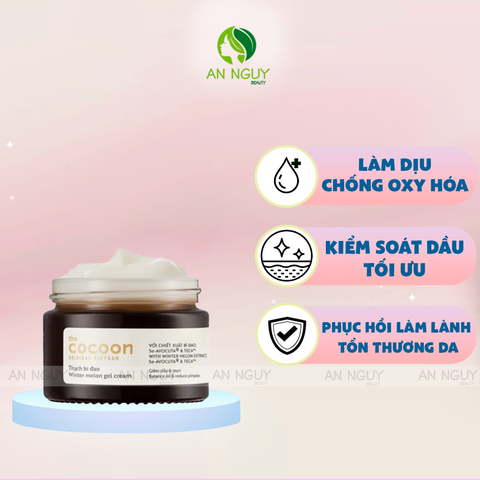 Thạch Bí Đao Cocoon Winter Melon Gel Cream Giảm Tiết Dầu Nhờn 30ml