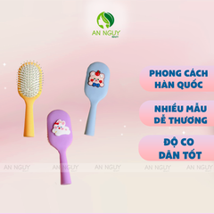Lược Cầm Tay Mini Massage Đầu, Gỡ Rối Tóc Nhiều Màu Xinh Xắn