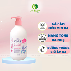 Dưỡng Thể Hatomugi The Tone Up Body Milk Nâng Tone Và Làm Sáng Da 400ml