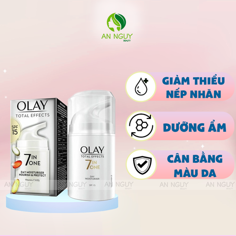 Kem Dưỡng Ngày 7 Tác Dụng Olay Total Effects 7 in 1 Anti Ageing Moisturiser SPF15 50ml