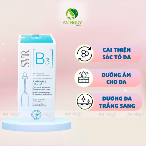 Tinh Chất SVR B3 Ampoule Hydra Ngừa Nếp Nhăn, Phục Hồi & Dưỡng Ẩm Da 30ml