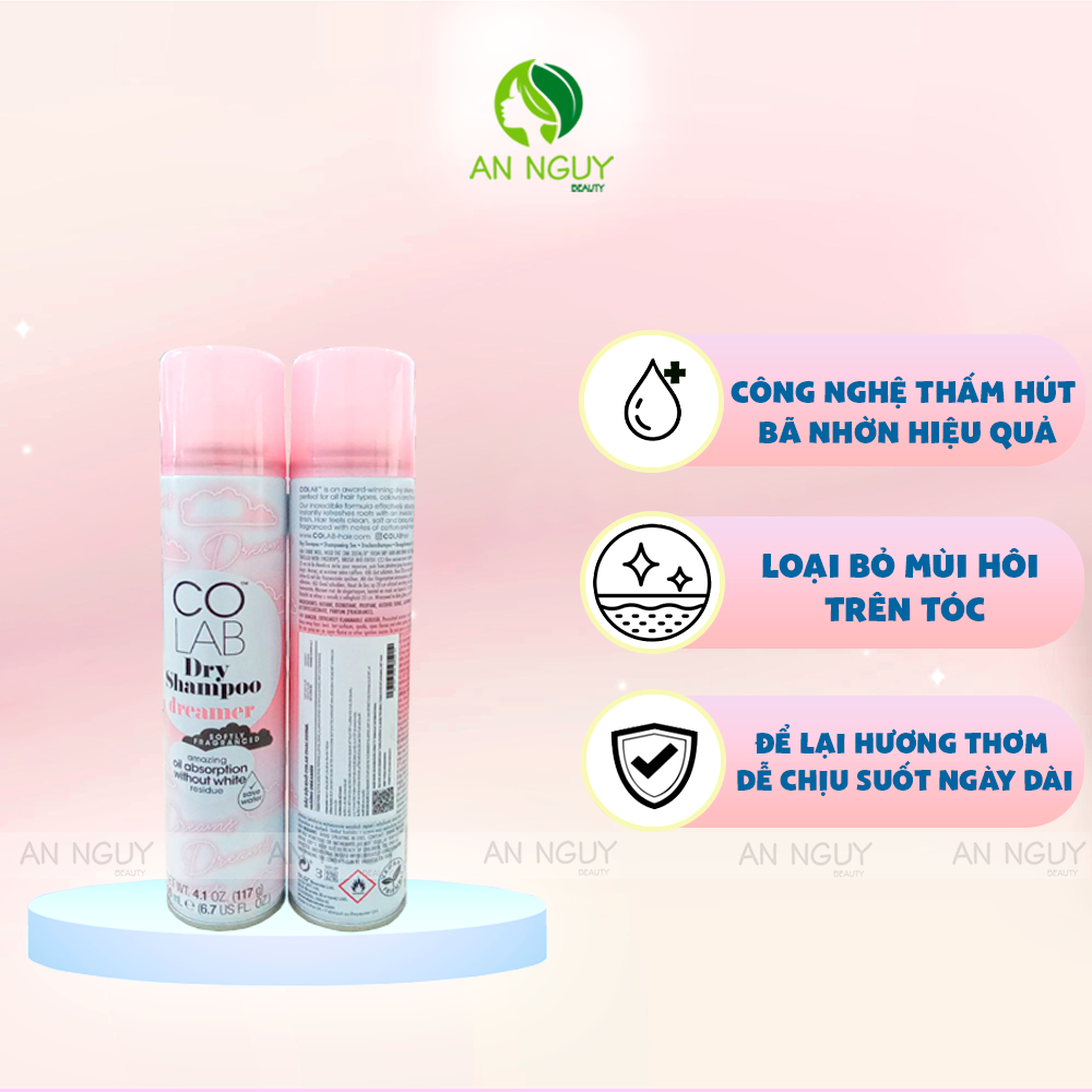 Dầu Gội Khô COLAB Dry Shampoo 200ml