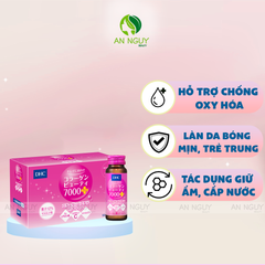 Nước Uống Bổ Sung Collagen DHC Collagen Beauty 7000+ (Hộp 10 Chai)