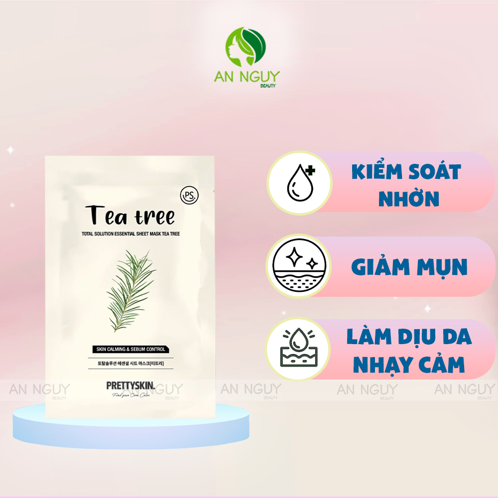 Mặt Nạ Dưỡng Da Prettyskin Total Solution Essential Sheet Mask Chiết Xuất Tự Nhiên 23gr