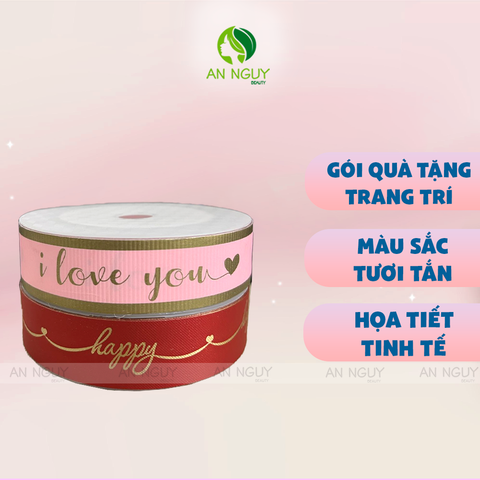 Ruy Băng Màu Hoạ Tiết (Bảng 3cm)