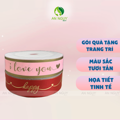 Ruy Băng Màu Hoạ Tiết (Bảng 3cm)