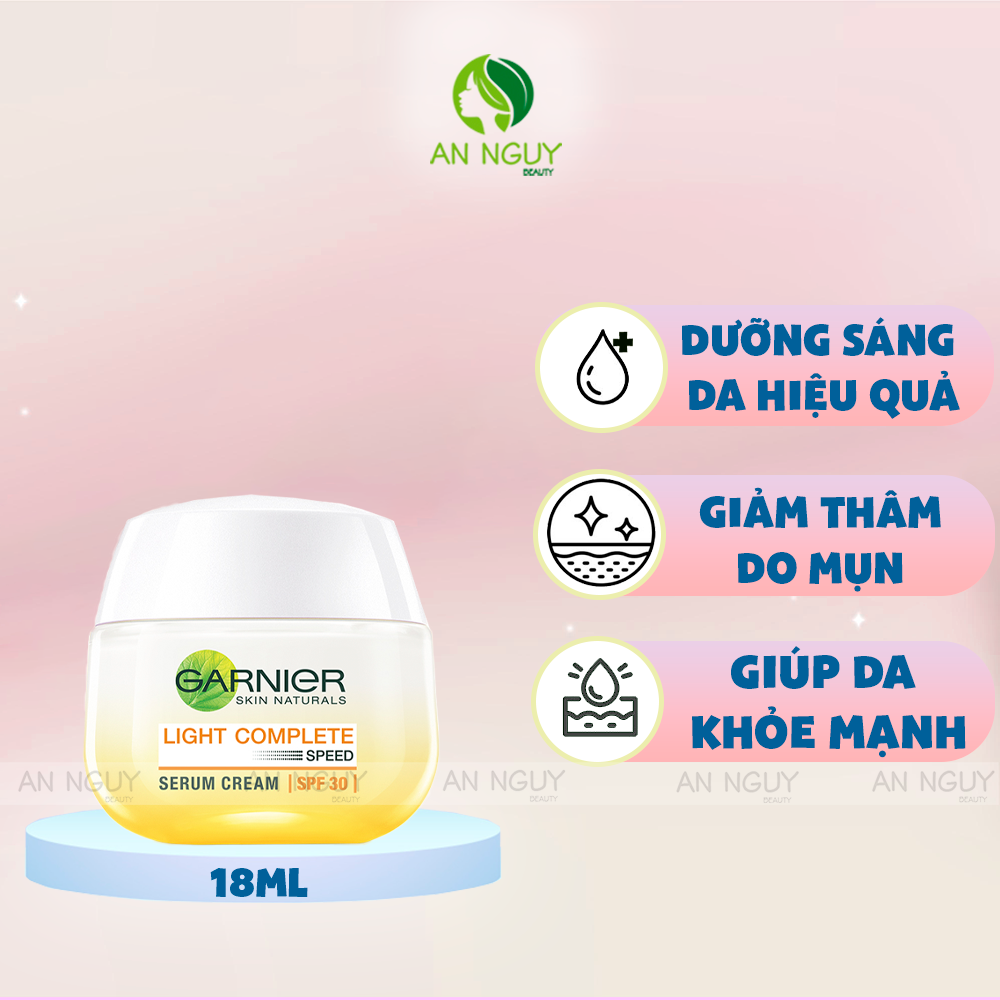 Kem Dưỡng Sáng Da Ban Ngày Garnier Whitening Serum Cream SPF30 PA+++