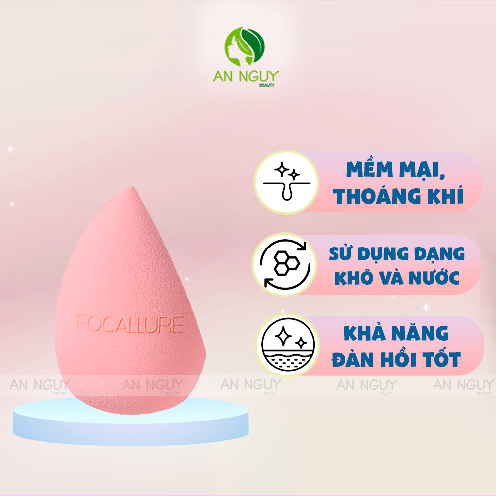 Bông Mút Trang Điểm Focallure Match Max Makeup Sponnge Dùng Tán Kem Nền